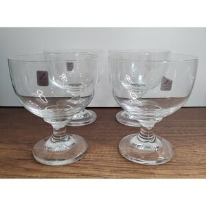 4 Vintage Schott-Zwiesel Crystal Bermuda Stemmed Dessert Glasses Germany